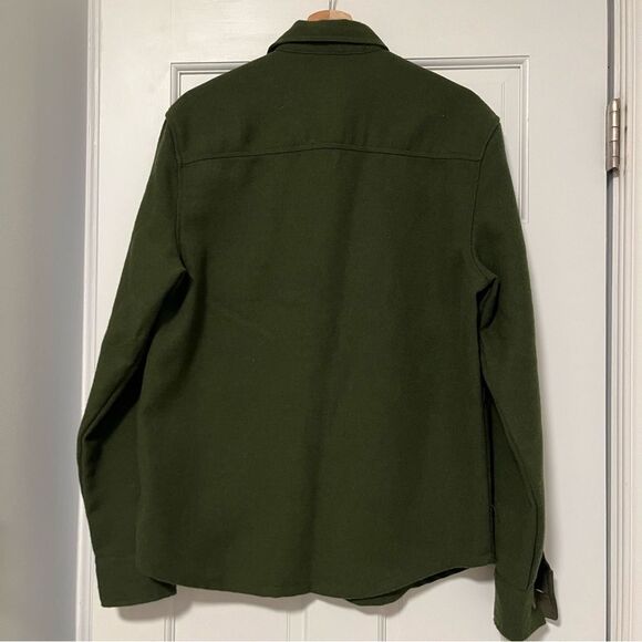 🎊MUST GO free shipping! ASOS DESIGN wool mix shacket in olive green - size Small - Picture 8 of 10